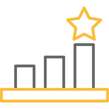 yıldız simgesi, vektör çizimi