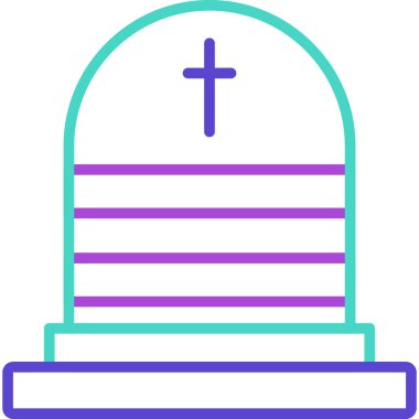 mezar simgesi vektör illüstrasyonu