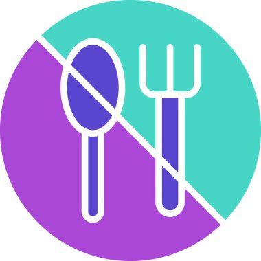 çatal simgesi vektör illüstrasyonu