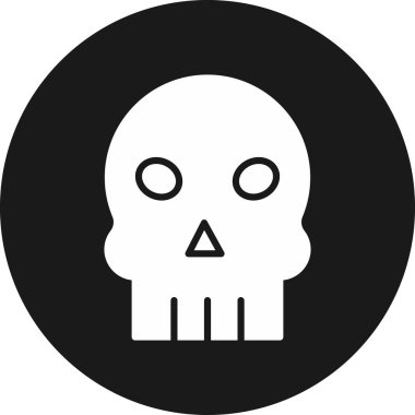 kafatası vektör simgesi tasarımı