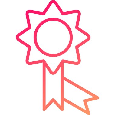 Madalya. Web simgesi basit illüstrasyon