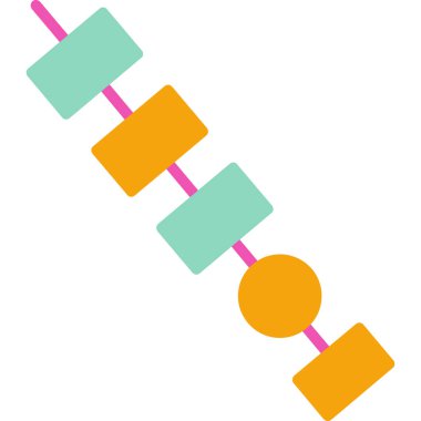 Gelişim için web simgesi, düz tasarımın vektör illüstrasyonu