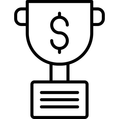 kupa simgesi, vektör çizimi