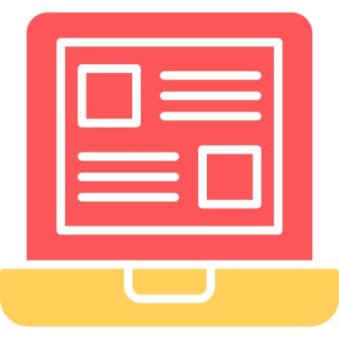 Tarayıcı. Web simgesi basit illüstrasyon
