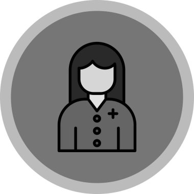 kadın simge vektör illüstrasyonu