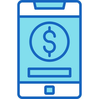 mobil bankacılık vektör simgesi