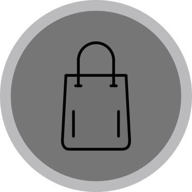 Çanta simgesinin vektör illüstrasyonu