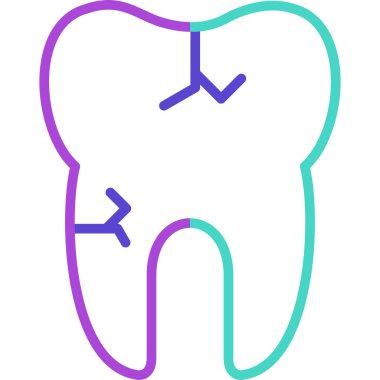 Diş. Web simgesi basit illüstrasyon