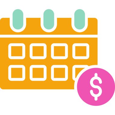 Takvim. Web simgesi basit tasarım