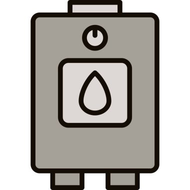 Petrol varil simgesi. Petrol varil vektör simgesi web için anahat çizimi