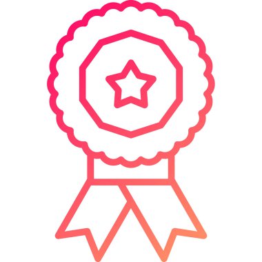 Yumuşak arkaplanda izole edilmiş moda düz stil rozet simgesi