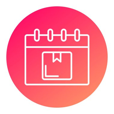 Takvim simgesi vektör illüstrasyonu