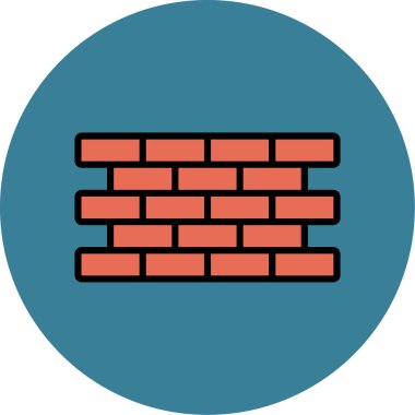 vektör tuğla duvar simgesi