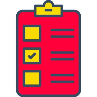 Liste. Web simgesi basit illüstrasyon