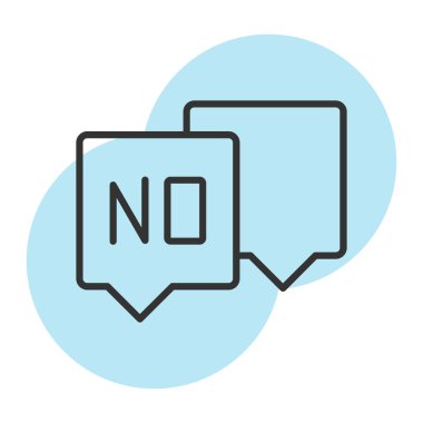 İşaret simgesi yok, vektör illüstrasyonu