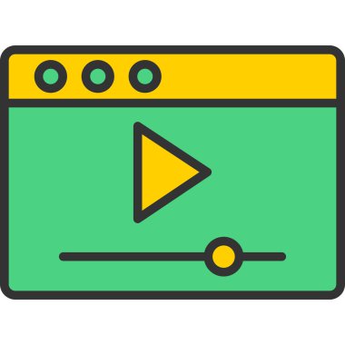 Video oynatıcı. Basit resimleme