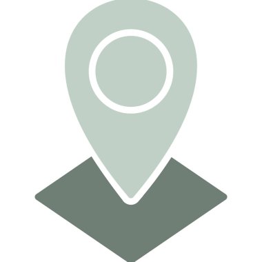 Harita işaretleyici simgesi, vektör illüstrasyonu