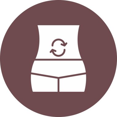 Beyaz etekli bir kadının vektör çizimi