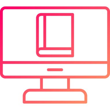 Bilgisayar. Web simgesi basit illüstrasyon