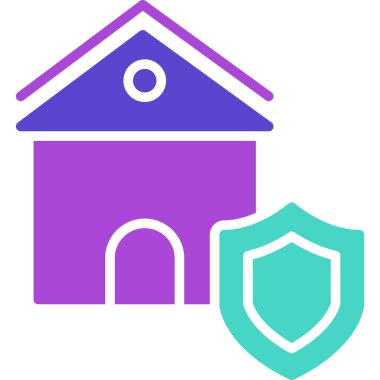 Kalkan. Web simgesi basit illüstrasyon