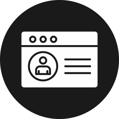 Tarayıcı pencere simgesi ana hat biçiminde