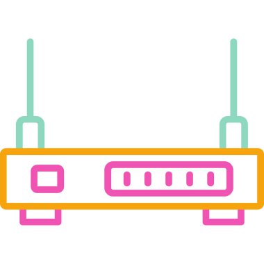 Yönlendirici. Web simgesi basit illüstrasyon