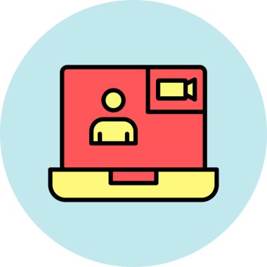 Yazıcı simgesi vektör illüstrasyonu