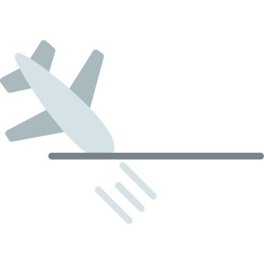 düzlem ikonu vektör illüstrasyonu