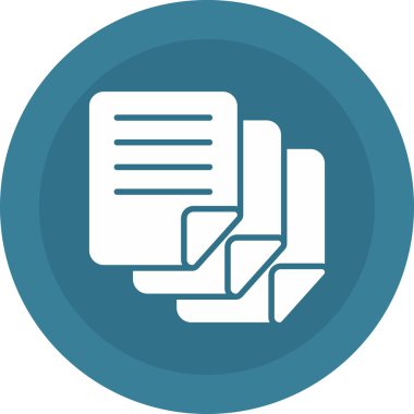 Belge. Web simgesi basit illüstrasyon