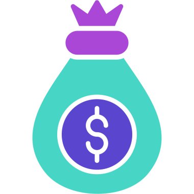 Para para ikonu vektörü. İnce çizgi işareti. izole edilmiş sınır sembolü çizimi