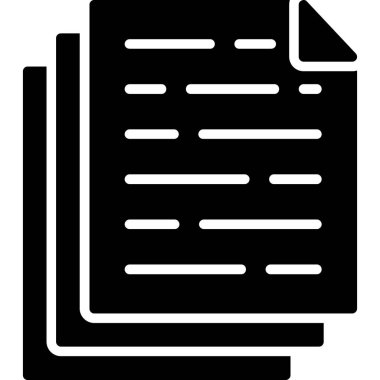 Belge. Web simgesi basit illüstrasyon