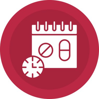 Takvim simgesinin vektör illüstrasyonu