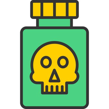 Şişe. Web simgesi basit illüstrasyon