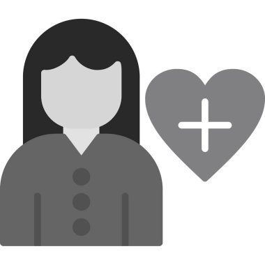 kalp düz vektör simgesi