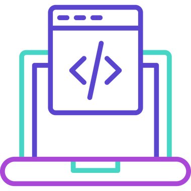 Ağ simgesi. Web sayfasının basit illüstrasyonu