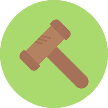 Yargıç vel. Web simgesi basit illüstrasyon