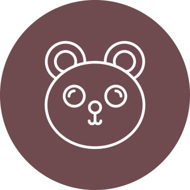 Ayı. Web simgesi basit illüstrasyon