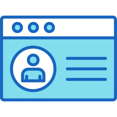 Hesap kartı simgesi - taslak biçimi