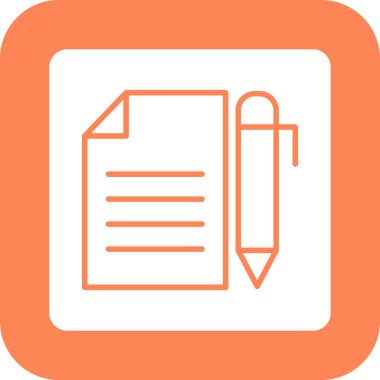 belge simgesi vektör illüstrasyonu