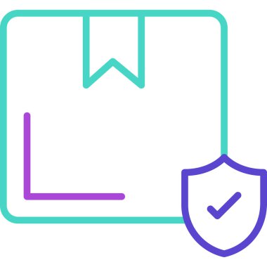 kalkan ikon vektör illüstrasyonu