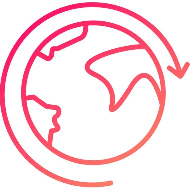 Küre. Web simgesi basit illüstrasyon