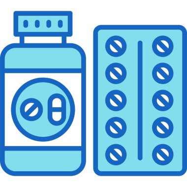 hap simgesi, vektör illüstrasyonu