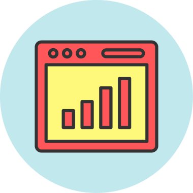Grafik vektör simgesi modern basit vektör illüstrasyonu