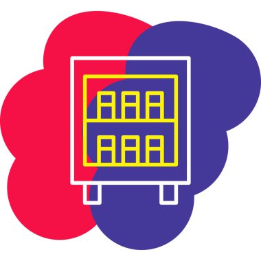 Modern yapı simgesinin vektör illüstrasyonu