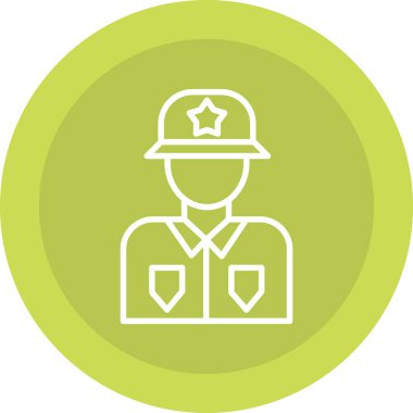 polis simgesi vektör illüstrasyonu.