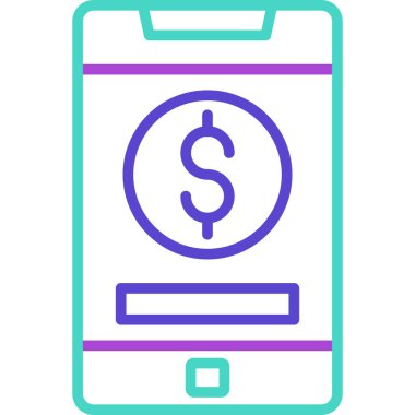 Mobil ödeme vektör çizim