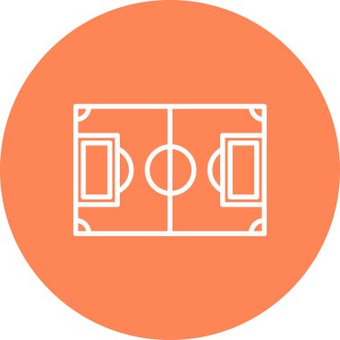 Vektör futbol alan simgesi