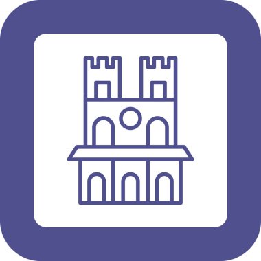 Mimari. Web simgesi basit illüstrasyon