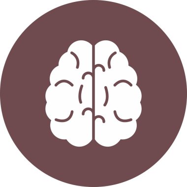 beyin ikonu vektör illüstrasyonu