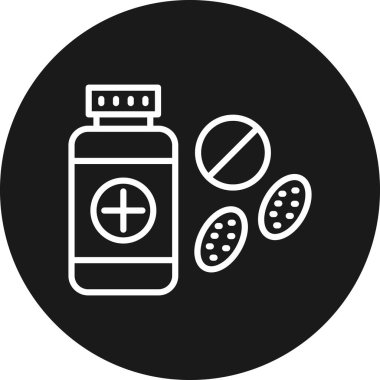 Tıp simgesi vektör illüstrasyonu